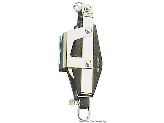 Bozzello Plastinox 2 pulegge violino 8x34 con strozzascotte e arrricavo