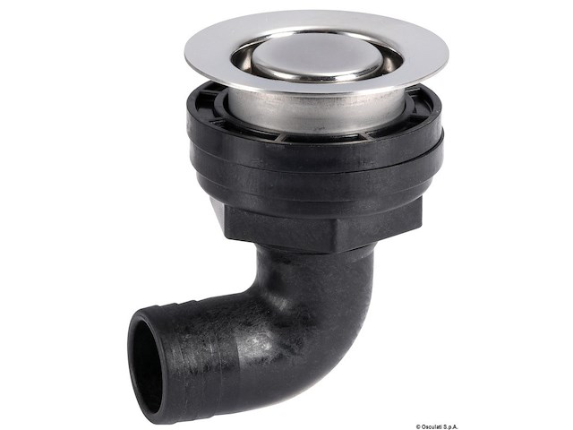 scarico inox con filtro 90°