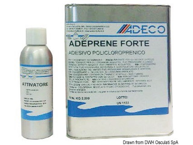 Collante per PVC 2 kg + attivatore 160 g ADEGRIP NA