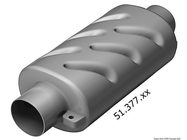 Marmitta orizzontale 100 mm