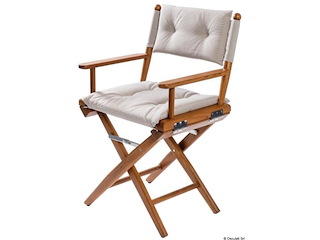 Sedia teak pieghevole imbottita sabbia