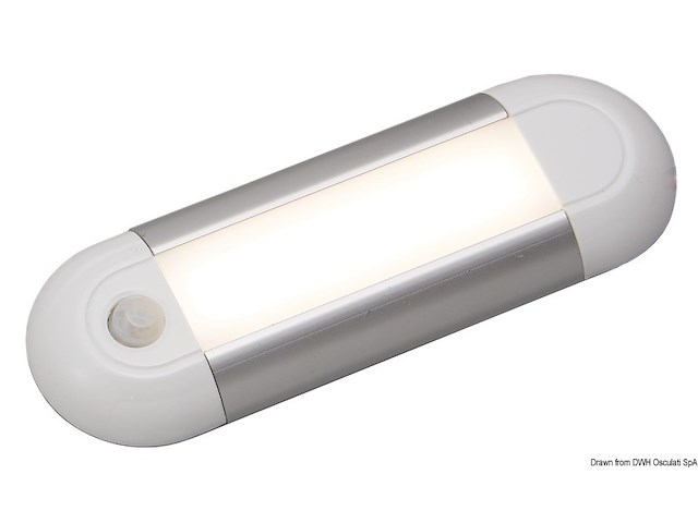 Plafoniera di servizio a LED acc. Auto sens. Posiz