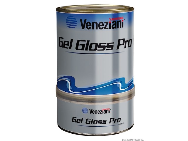 Smalto bicomponente Gel Gloss blu atlantide 0,75 l