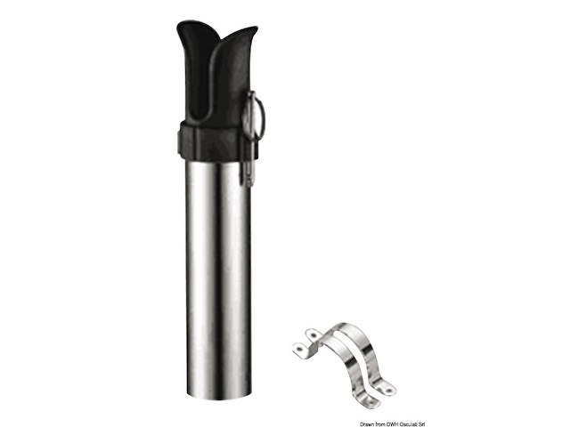 Portacanna a parete acciaio inox 1 posto