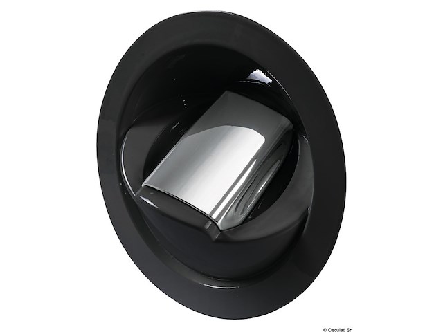 Doccia Saturn solo fredda base verticale nera