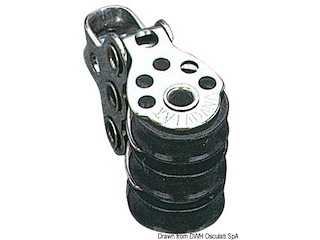 Microbozzello inox 3 pulegge 17x5