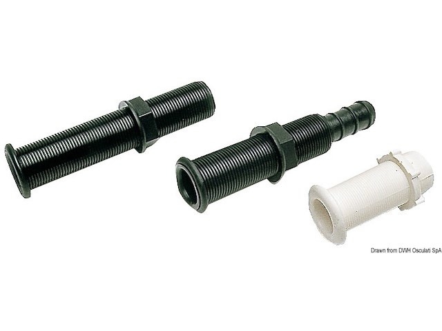 Boccola per scarico bianca 22,7 x 150 mm