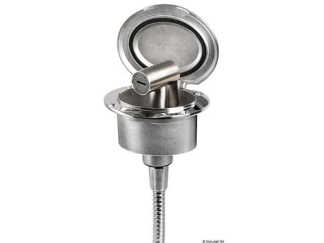 Box Elissa inox con doccia Tiger tubo Inox 2,5 m