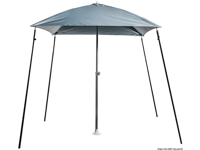 Ombrellone "PARASOL" pieghevole per barca grigio