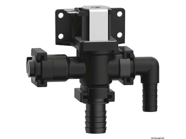 Elettrovalvola ed anti-sifone in tecnopolimero 12V