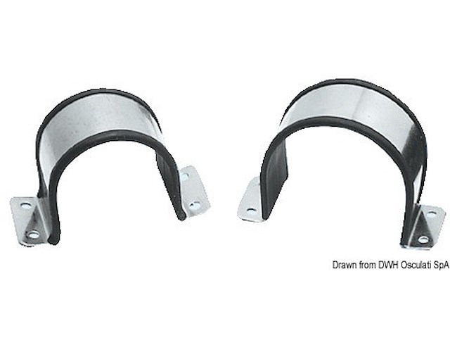 Cavallotti inox gommati 70/75