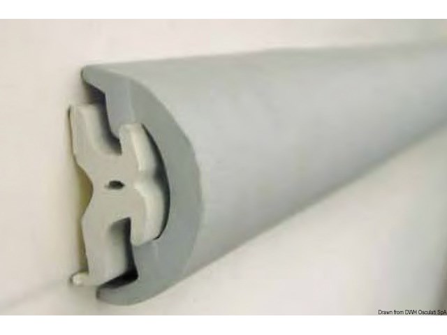 Solo profilo PVC 80 mm grigio