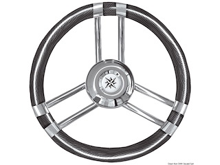 Volante C inox/carbonio 350 mm