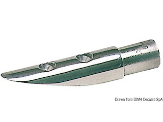 Basetta inox 16° 22 mm