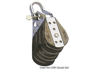 Bozzello sfere 3 pulegge grillo 10x38