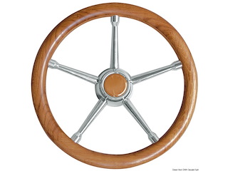 Volante A inox/teak 350 mm