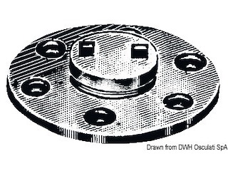 Tappo scarico ottone cromato 20 mm