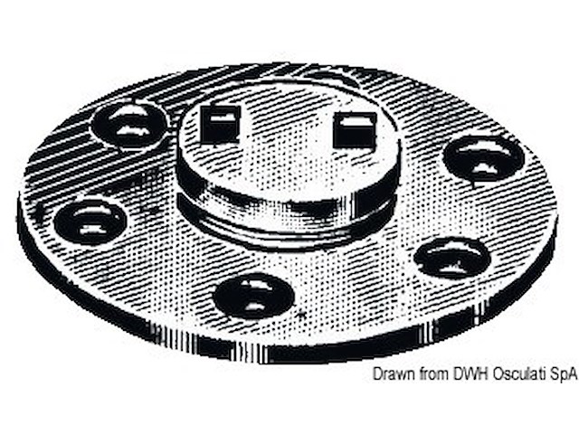 Tappo scarico ottone cromato 20 mm