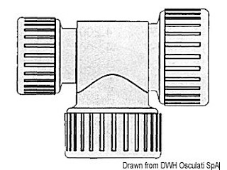 T ridotta Hydrofix 22/22/15 mm