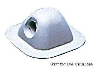 Passacima grigio chiaro RAL 7035 96x96 mm