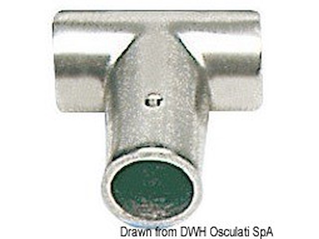Raccordo lega leggera T 90° 30 mm