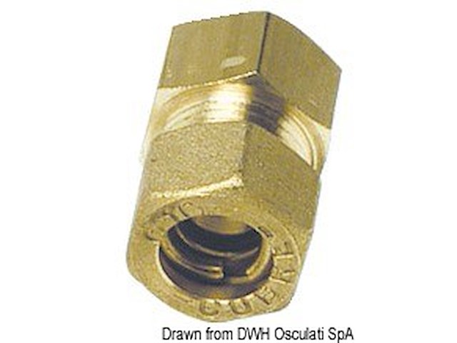Raccordo dritto femmina 12 mm x 3/8"