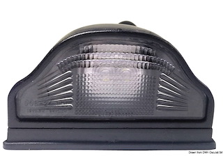 Fanale posteriore LED per targa