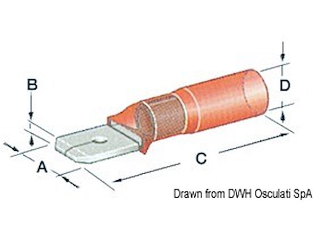 Faston stagni maschio