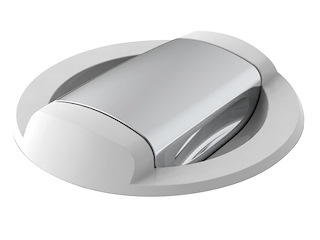 Doccia Saturn solo fredda base orizzontale bianca