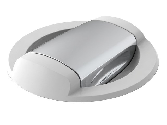 Doccia Saturn solo fredda base orizzontale bianca