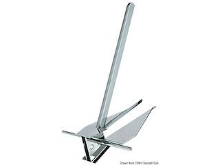 Ancora tipo Danforth inox 9 kg