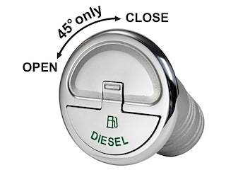 Tappo imbarco Quick Lock Diesel 30° mm 38