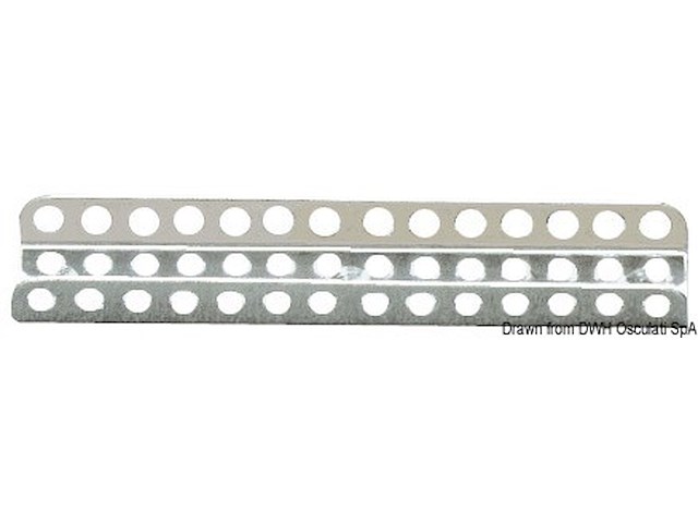 Piastra U inox 150 mm