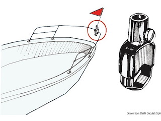 Supporto per asta 14 mm