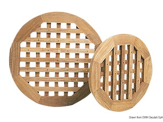 Grigliato circolare teak 500 mm