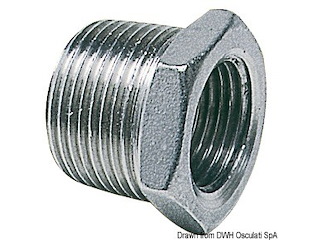 Riduzione maschio/femmina inox 1" 1/4 x 1"