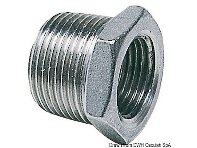 Riduzione maschio/femmina inox 1" 1/4 x 1"