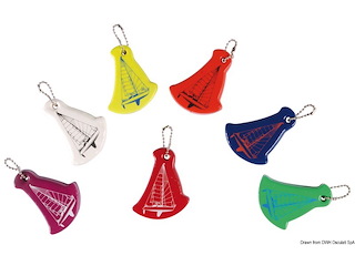 Portachiavi vela colori misti (confezione 10 Pz assortiti)