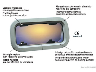 Oblò Lewmar Standard 3