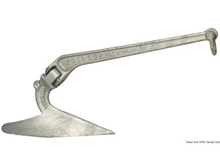 Ancora CQR acciaio galvanizzato 20 kg