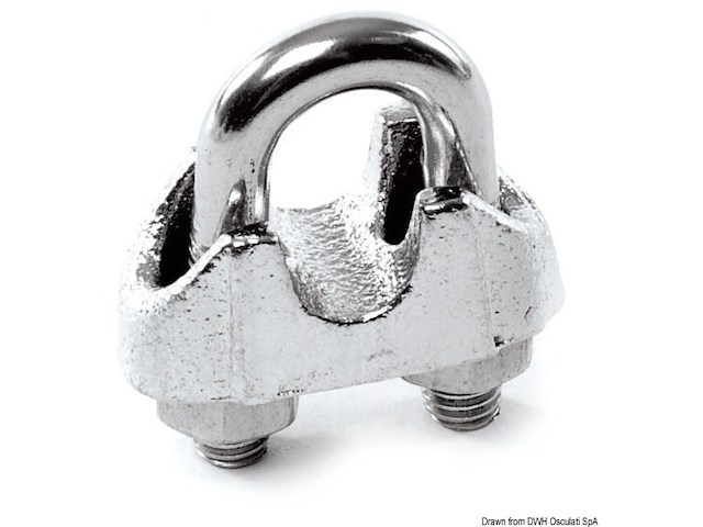 Morsetto cavallotto inox 6 mm