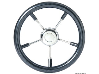 Volante mm 350 cubicato carbonio