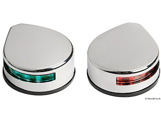 Fanale laterale inox lucido