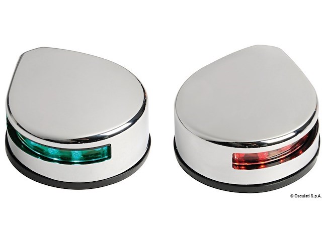 Fanale laterale inox lucido