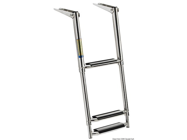 Scaletta telescopica per plancetta 3 gradini large