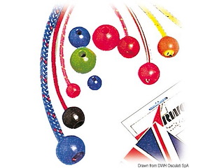 Stopper nylon foro Ø 8 mm bianco