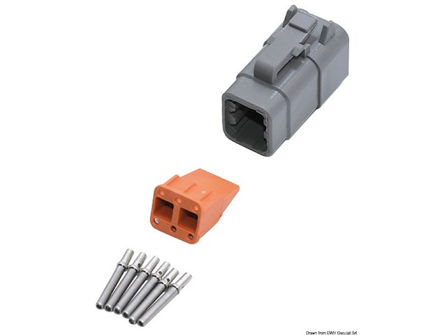 Connettore DEUTTSCH 6 poli DTM femmina