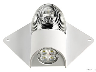 Luce di via/coperta Led 12/24 V corpo bianco