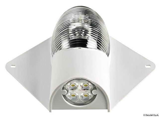 Luce di via/coperta Led 12/24 V corpo bianco