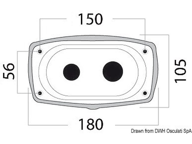 Box e coperchio New Edge XL foro posteriore